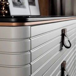 Meroni & Colzani Dressers<Levanzo 6-Drawer Gray Dresser