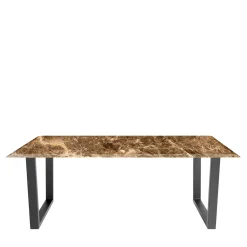 La Sartoria del Marmo by Lombardi Marmi Dining Tables<Levanzo Marron Emperador Dining Table