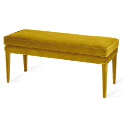 Biosofa Benches<LIBELLULA ECO Earthy Gold Velvet Bench