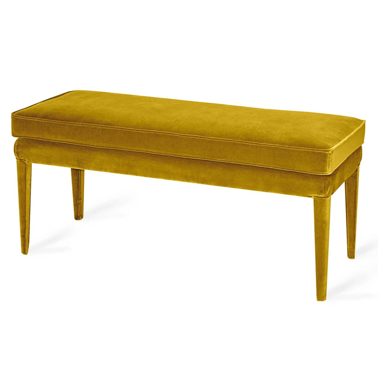 Biosofa Benches<LIBELLULA ECO Earthy Gold Velvet Bench