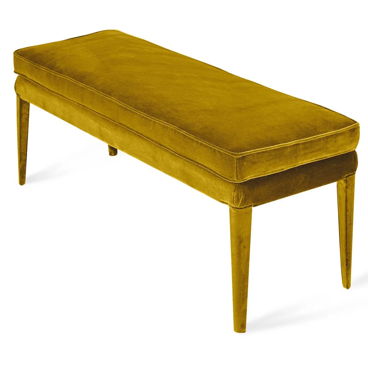 Biosofa Benches<LIBELLULA ECO Earthy Gold Velvet Bench