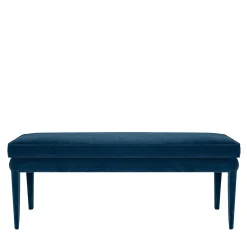 Biosofa Benches<LIBELLULA ECO Midnight Blue Velvet Bench