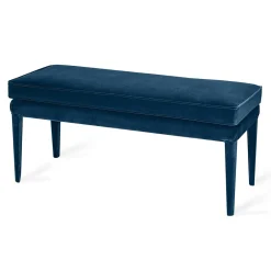 Biosofa Benches<LIBELLULA ECO Midnight Blue Velvet Bench