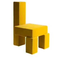 Pietro Franceschini Lounge Chairs<Licitra Yellow Pierre Frey Mohair Lounge Chair