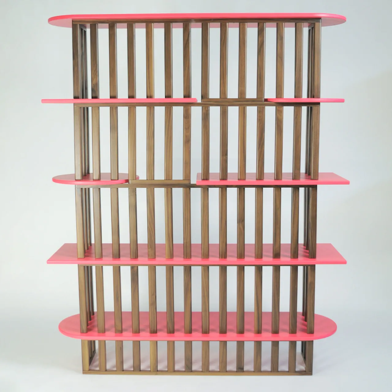 Medulum Bookcases<Lido Five-Tier Pink Wood Bookshelf