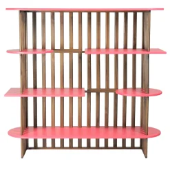 Medulum Bookcases<Lido Four-Level Pink Wood Bookshelf