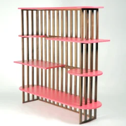 Medulum Bookcases<Lido Four-Level Pink Wood Bookshelf