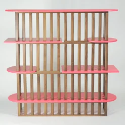 Medulum Bookcases<Lido Four-Level Pink Wood Bookshelf