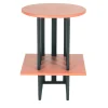 Medulum Side Tables<Lido Pink and Black Wood Side Table