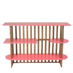 Medulum Bookcases<Lido Three-Level Pink Wood Bookcase