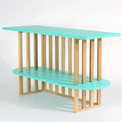 Medulum Bookcases<Lido Two-Tier Green Wood Bookcase