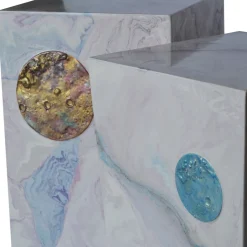 Cupioli Side Tables<Light Blue and Pink Side Table