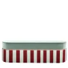 Lorenza Bozzoli Couture Benches<light blue velvet with two-tone fringes bench