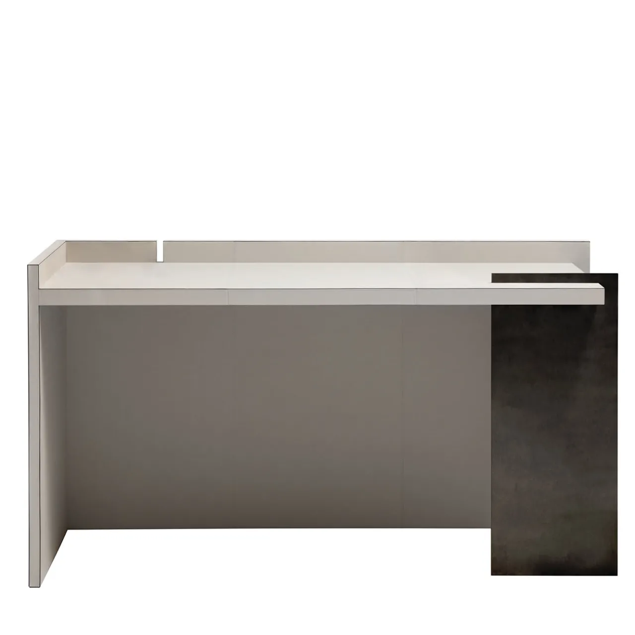 Giobagnara Desk & Writing Tables<Light Gray and Bronze Geometric Desk