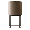 CPRN Homood Bar Cabinets<Light Walnut Curved Bar Cabinet