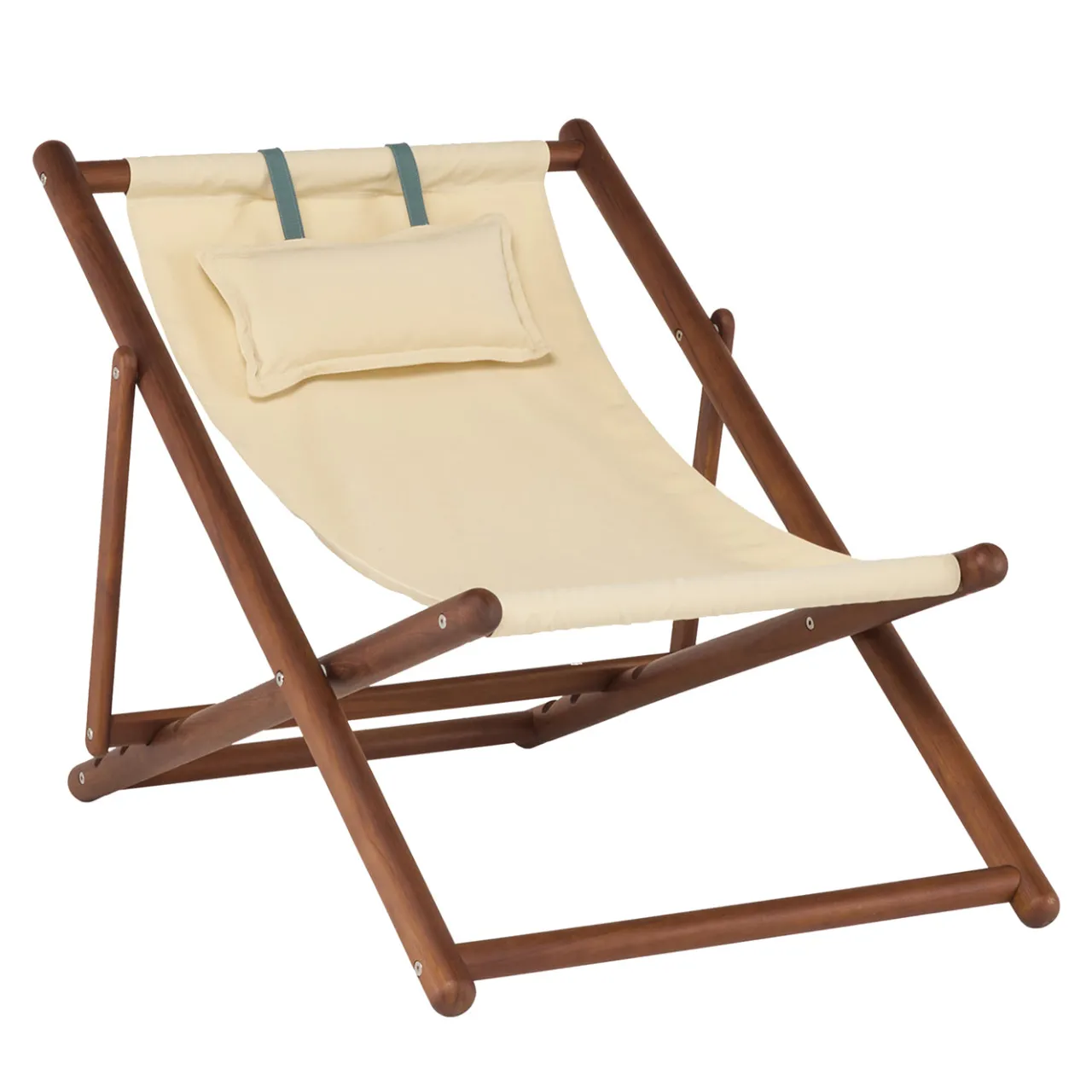 Il Giardino di Legno Outdoor Chairs & Stools<Lignes Ecru Adjustable Deck chair