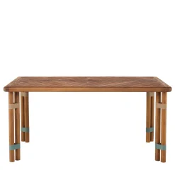 Il Giardino di Legno Outdoor Dining Tables<Lignes medium wood Outdoor Dining Table