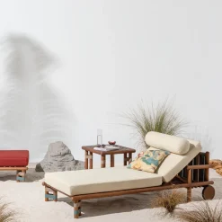 Il Giardino di Legno Outdoor Chaises & Daybeds<Lignes Outdoor wood sunlounger