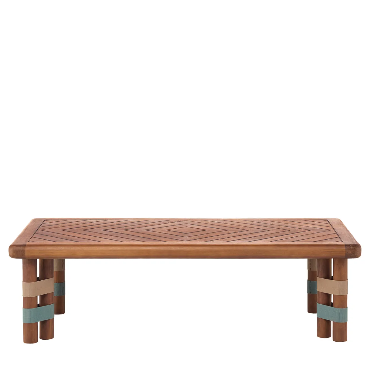 Il Giardino di Legno Outdoor Coffee Tables<Lignes Rectangular wood Outdoor coffee table