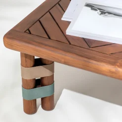Il Giardino di Legno Outdoor Coffee Tables<Lignes Rectangular wood Outdoor coffee table