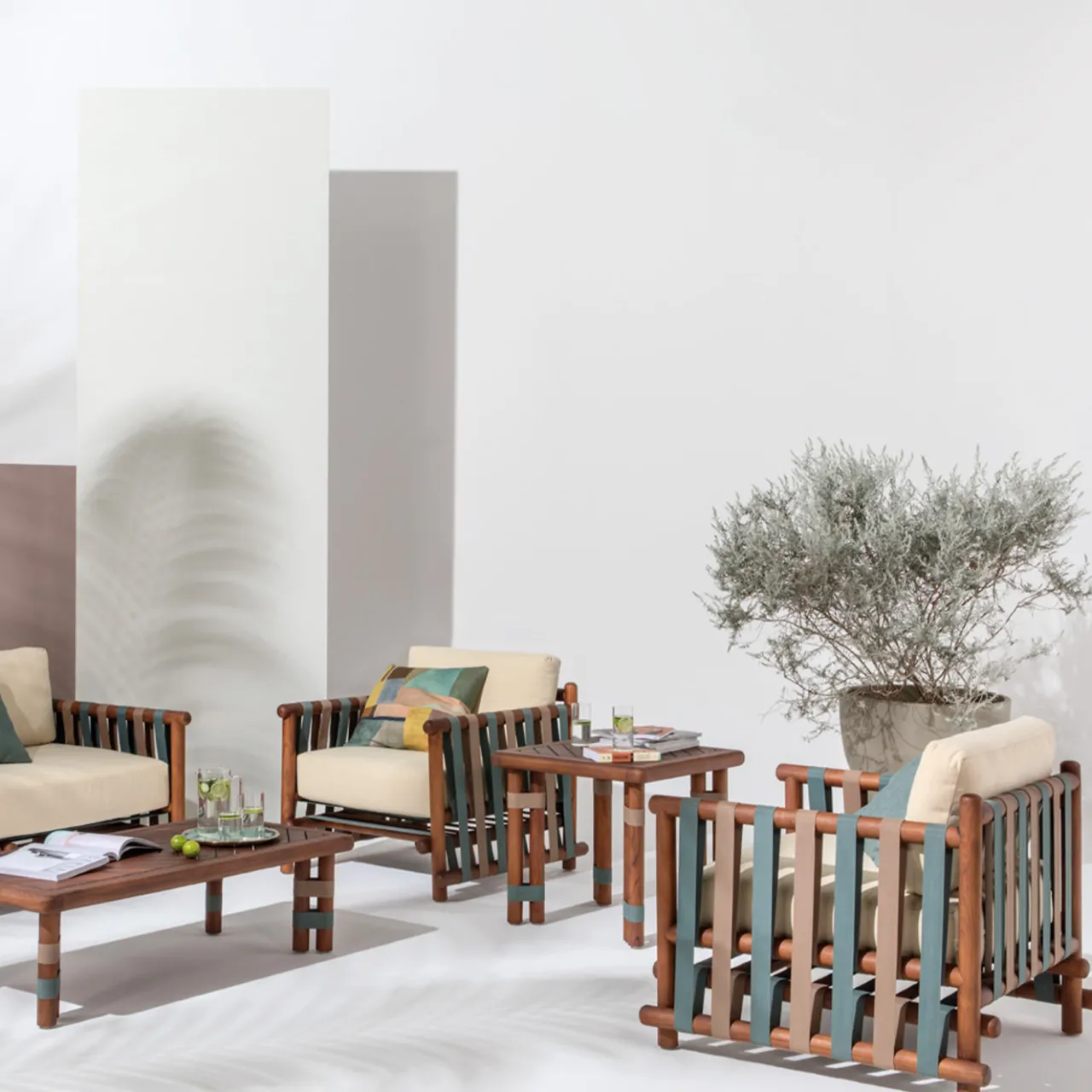 Il Giardino di Legno Outdoor Armchairs<Lignes wood outdoor Lounge chair