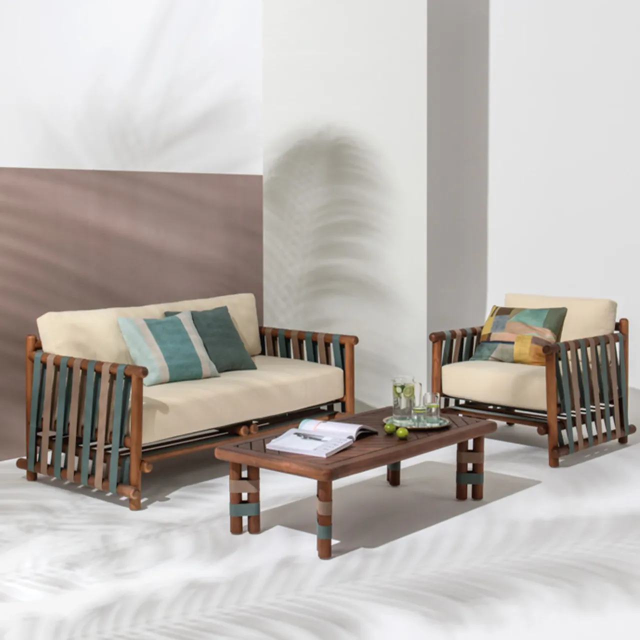 Il Giardino di Legno Outdoor Armchairs<Lignes wood outdoor Lounge chair