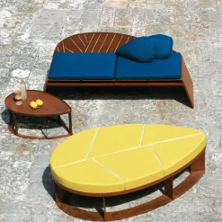 TrackDesign Outdoor Sofas & Benches<Lila Corten Steel Pouf