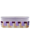 Lorenza Bozzoli Couture Ottomans & Poufs<Lilac Couture Geometric Stripe Pouf