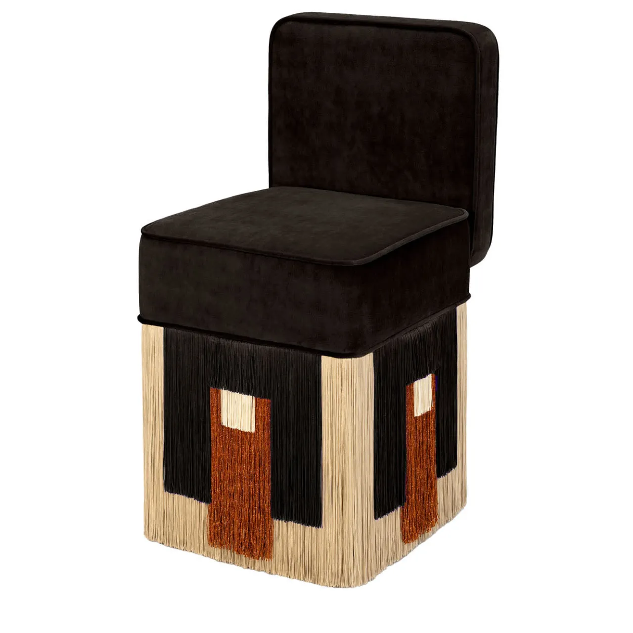 Lorenza Bozzoli Couture Chairs<Lilli Cleo Black Velvet Chair by Lorenza Bozzoli