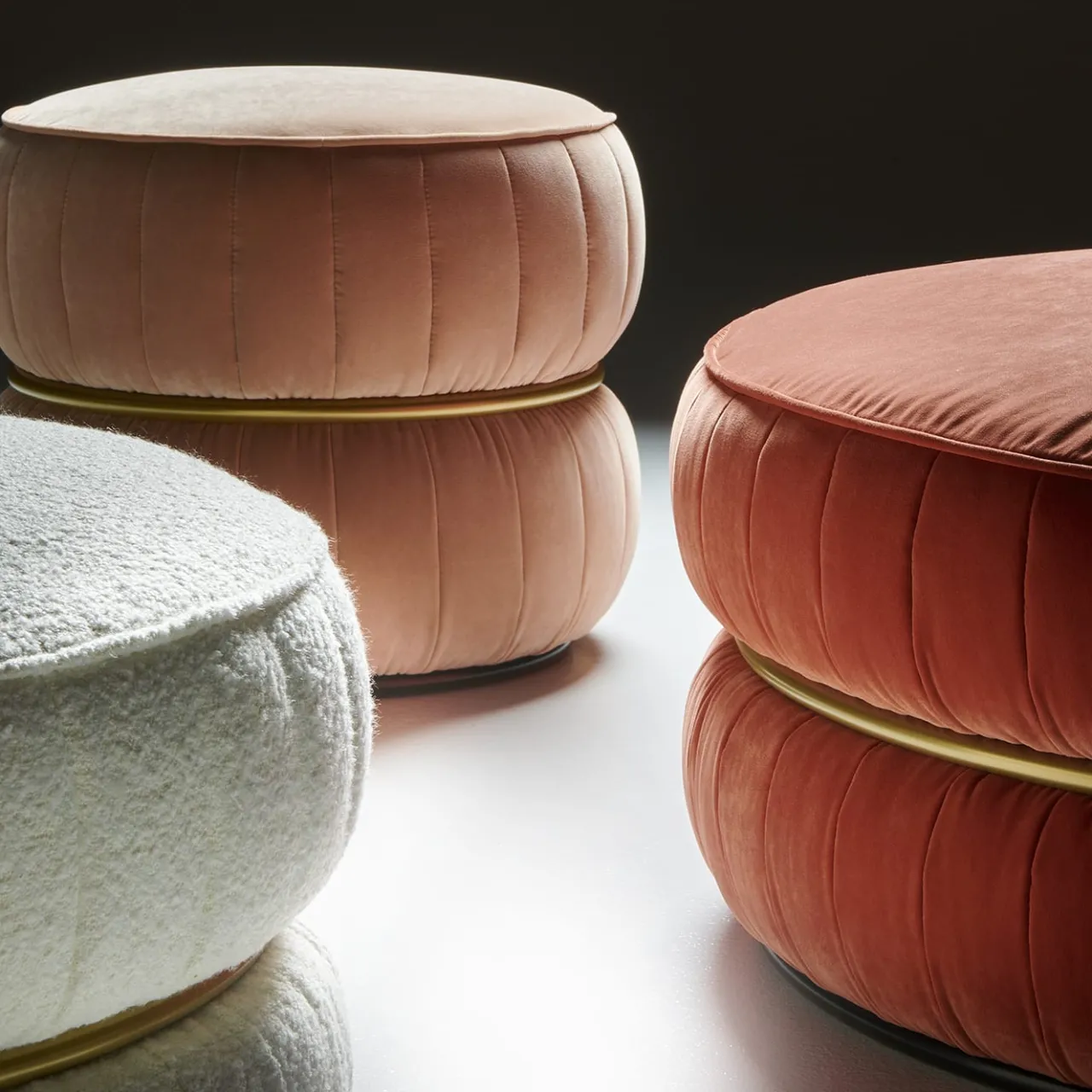 Black Tie Ottomans & Poufs<Lillo Pink Pouf