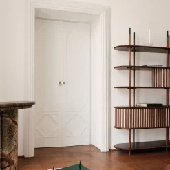 Medulum Bookcases<Limited Edition Pontile Collection Walnut Bookshelf