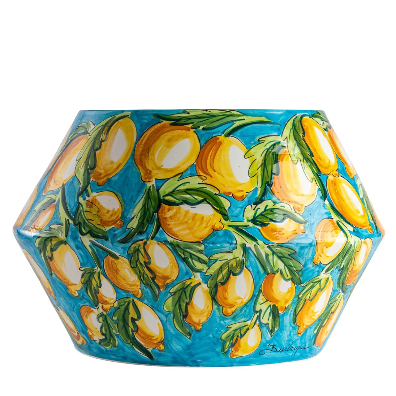 Fratelli Bevilacqua Coffee Tables<Limoni Pattern Decor Ceramic Table