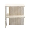Carrara Home Design Nightstands<Linea Beige Travertine Nighstand by Martage Collection