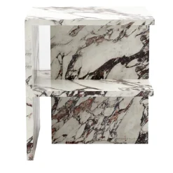 Carrara Home Design Nightstands<Linea Purple Calacatta Marble Nightstand by Martage Collection