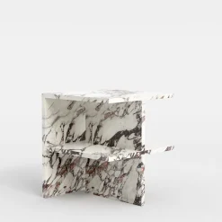 Carrara Home Design Nightstands<Linea Purple Calacatta Marble Nightstand by Martage Collection