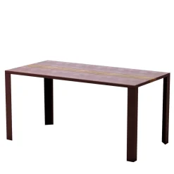 TrackDesign Outdoor Dining Tables<Linear Corten Steel Table