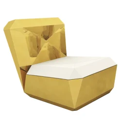 altreforme Lounge Chairs<Lingotto Gold Lounge chair by Garilab by Piter Perbellini