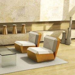 altreforme Lounge Chairs<Lingotto Gold Lounge chair by Garilab by Piter Perbellini