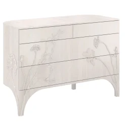 Cafedesart Dressers<Linpha White Maple Wood With 4-Drawers Dresser