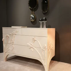 Cafedesart Dressers<Linpha White Maple Wood With 4-Drawers Dresser