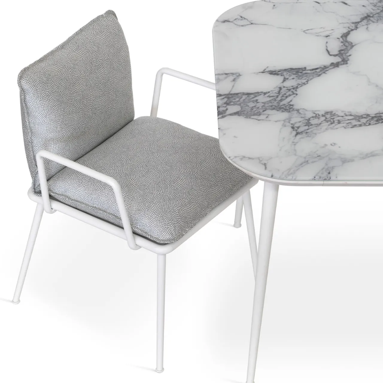 Sicis Outdoor Chairs & Stools<Lipari Outdoor Ivory Chair with Armrests