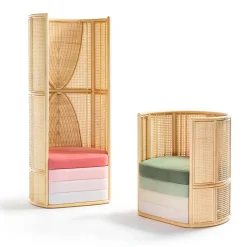 Bottega Intreccio Armchairs<Lisetta Tall Armchair by Elena Salmistraro
