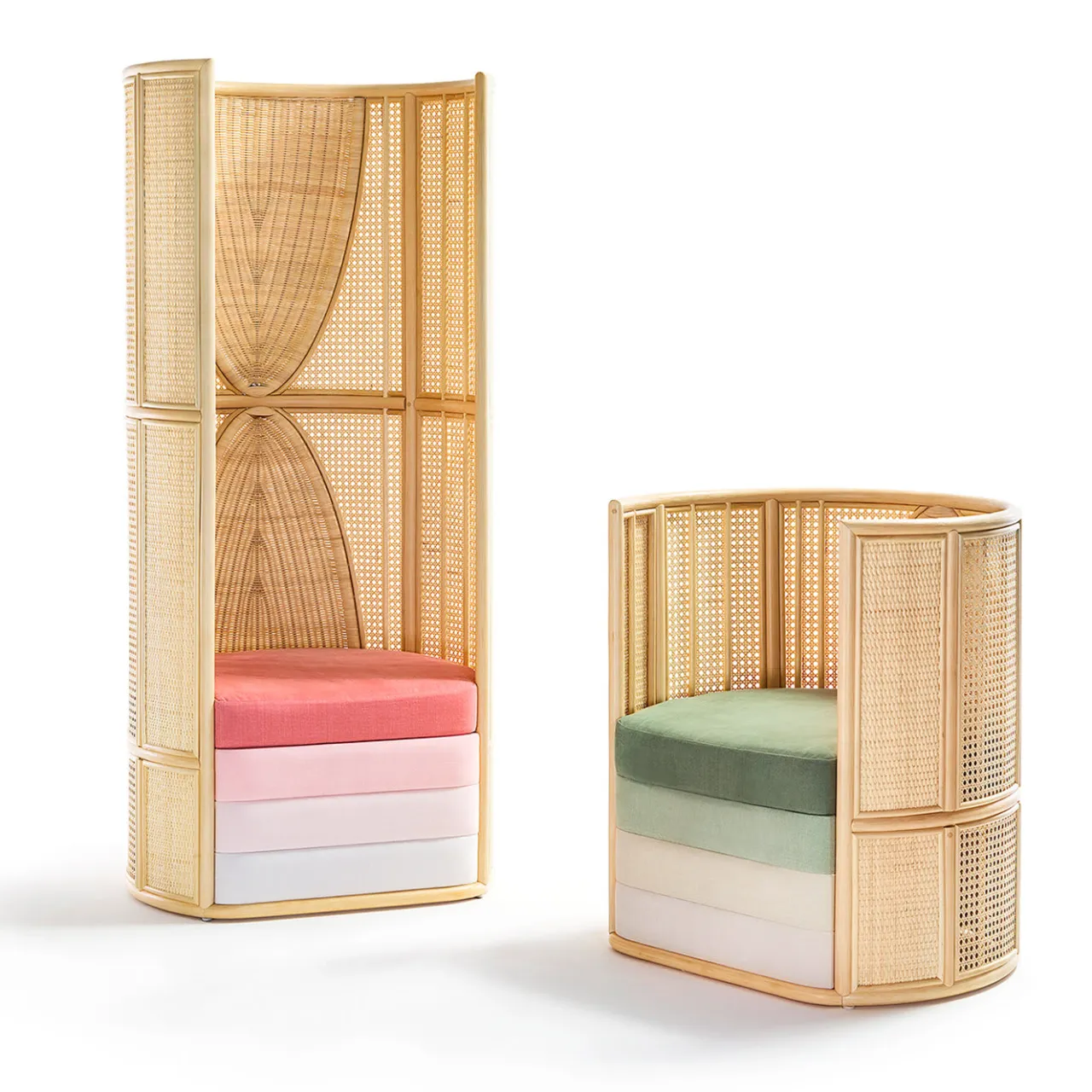 Bottega Intreccio Armchairs<Lisetta Tall Armchair by Elena Salmistraro