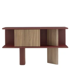 Morica Design Sideboards Buffets<Living Canaletto Walnut Red Small Sideboard