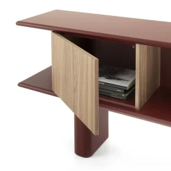 Morica Design Sideboards Buffets<Living Canaletto Walnut Red Small Sideboard