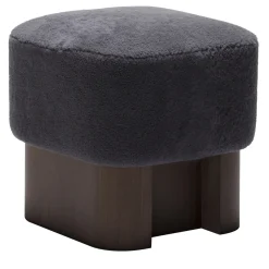 Giobagnara Ottomans & Poufs<Lloyd Black Wood High Pouf
