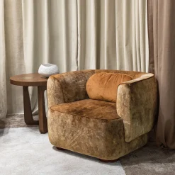 Chiara Provasi Armchairs<Lobby Velvet Brown Armchair