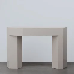 Secolo Consoles<Lock Glossy Tortora Wood Console