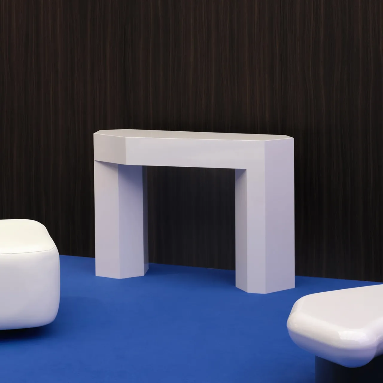 Secolo Consoles<Lock Glossy Tortora Wood Console
