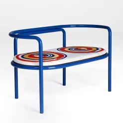 Exteta Outdoor Sofas & Benches<Locus Solus Blue Loveseat by Gae Aulenti
